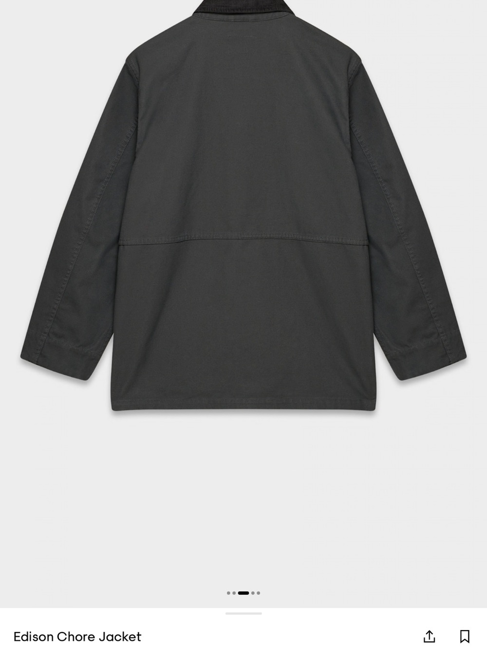 Aritzia Edison Chore Jacket - charcoal - Picture 6 of 9